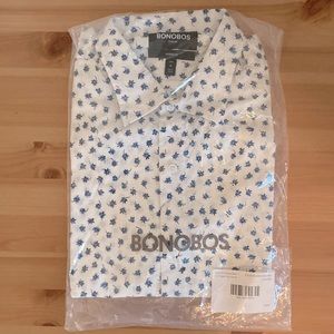 Bonobos stretch riviera short sleeved shirt medium tall